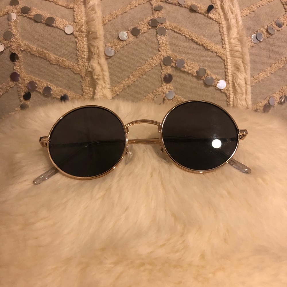 Retro Circle Silver Sunglasses